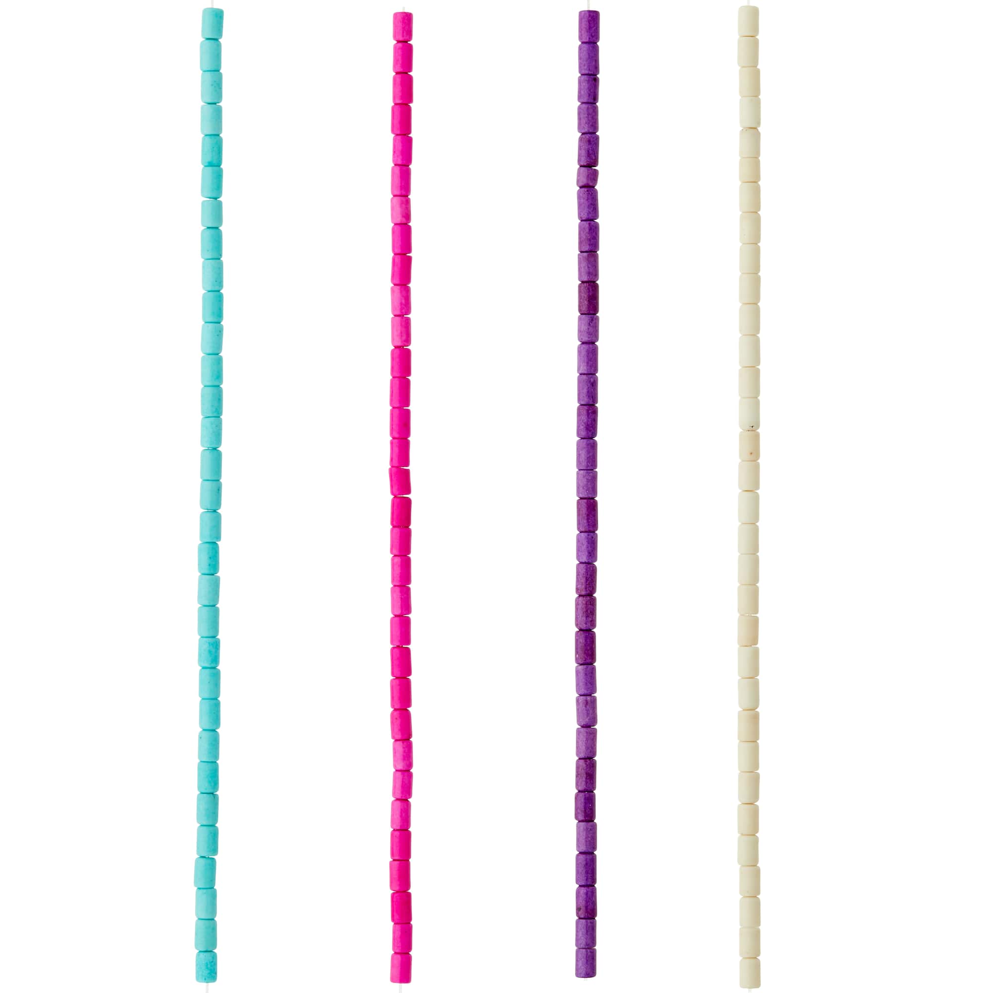 Bright Reconstituted Tube Beads, 5mm by Bead Landing™
